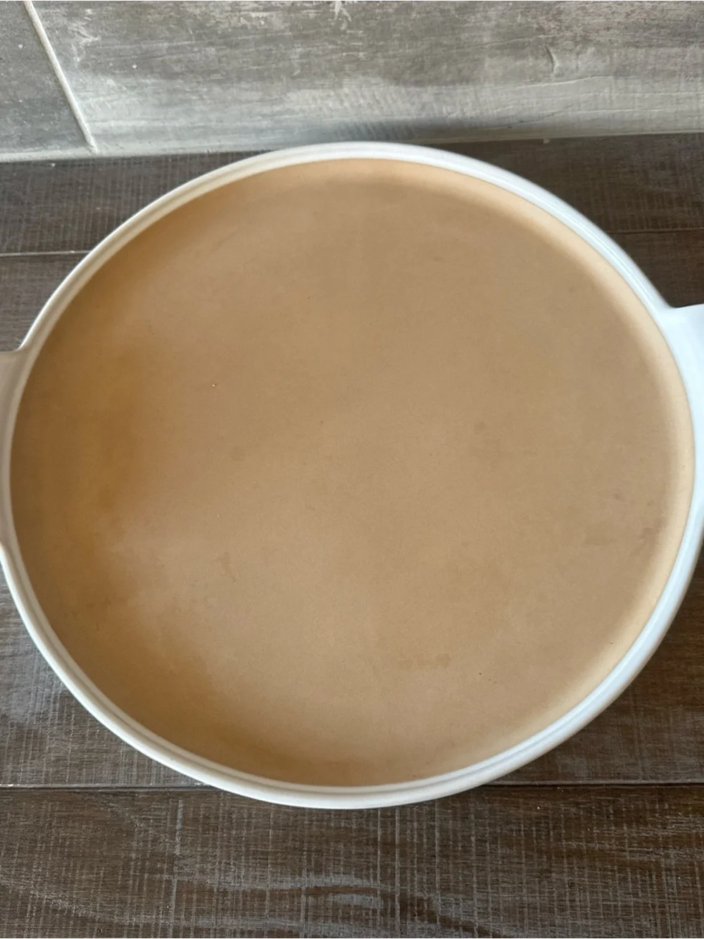 Pampered Chef Round Baking Stone 16” Large Pizza W/Handles 5161